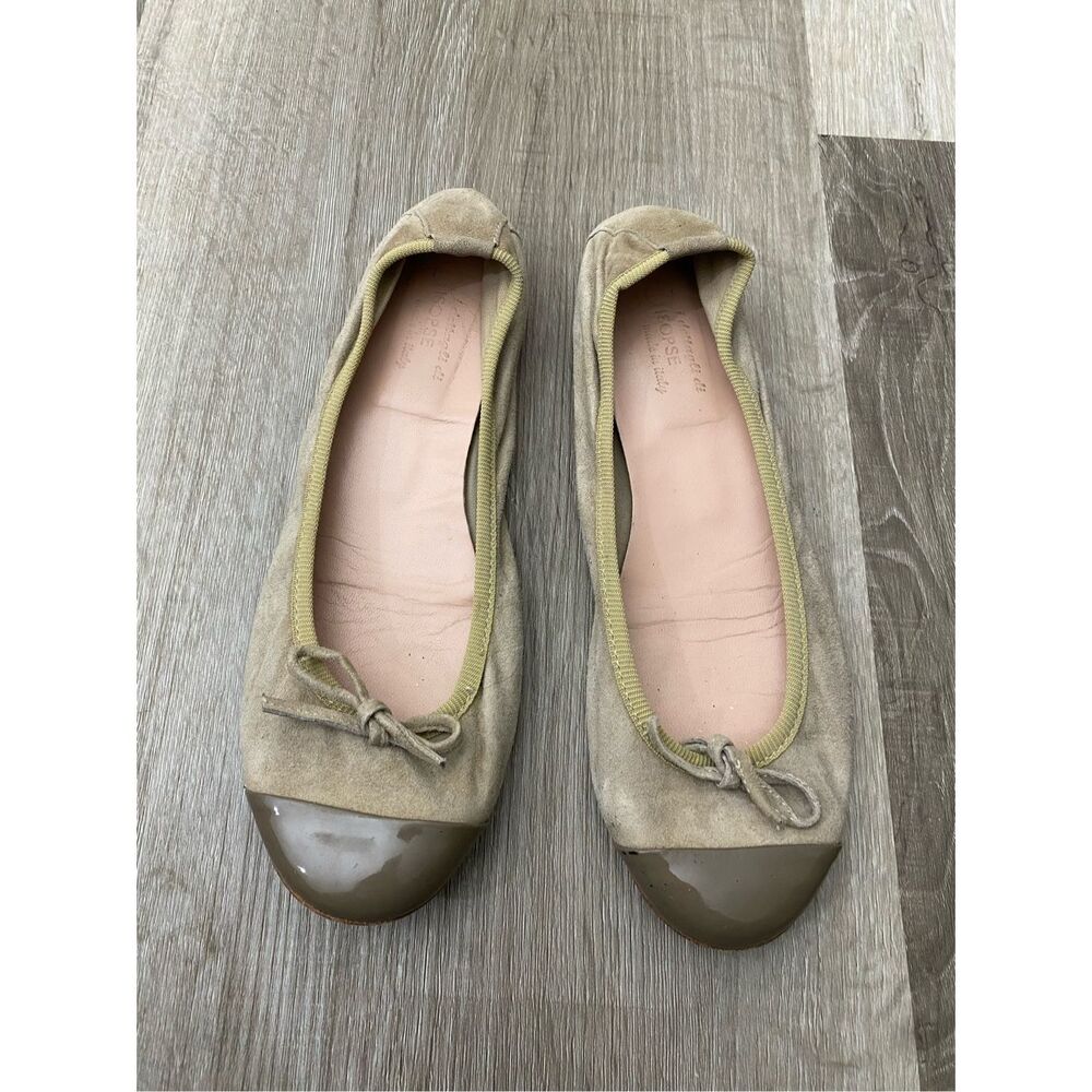 Otisopse Captoe Beige Ballet Flats, Size EU 38 / US 8